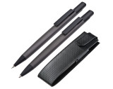 Set aus Kugelschreiber und Bleistift in Etui